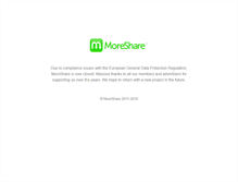 Tablet Screenshot of moreshare.com